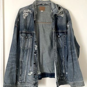 American Eagle Distressed Jean Jacket